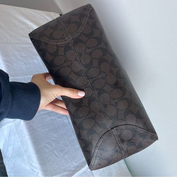 COACH Signature Jacquard Ava City Tote Laptop Work Bag Reversible Metro Tote - Picture 6 of 13